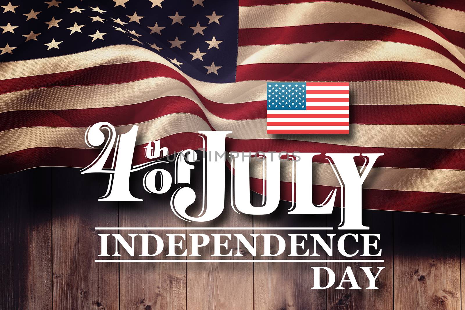 Composite image of independence day graphic by Wavebreakmedia