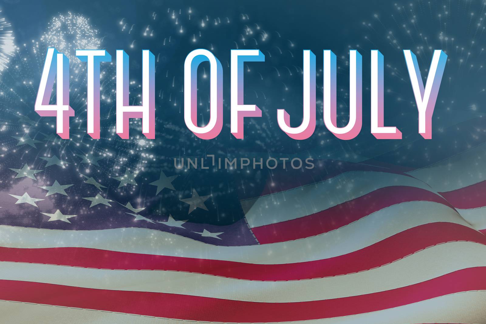 Composite image of independence day graphic by Wavebreakmedia