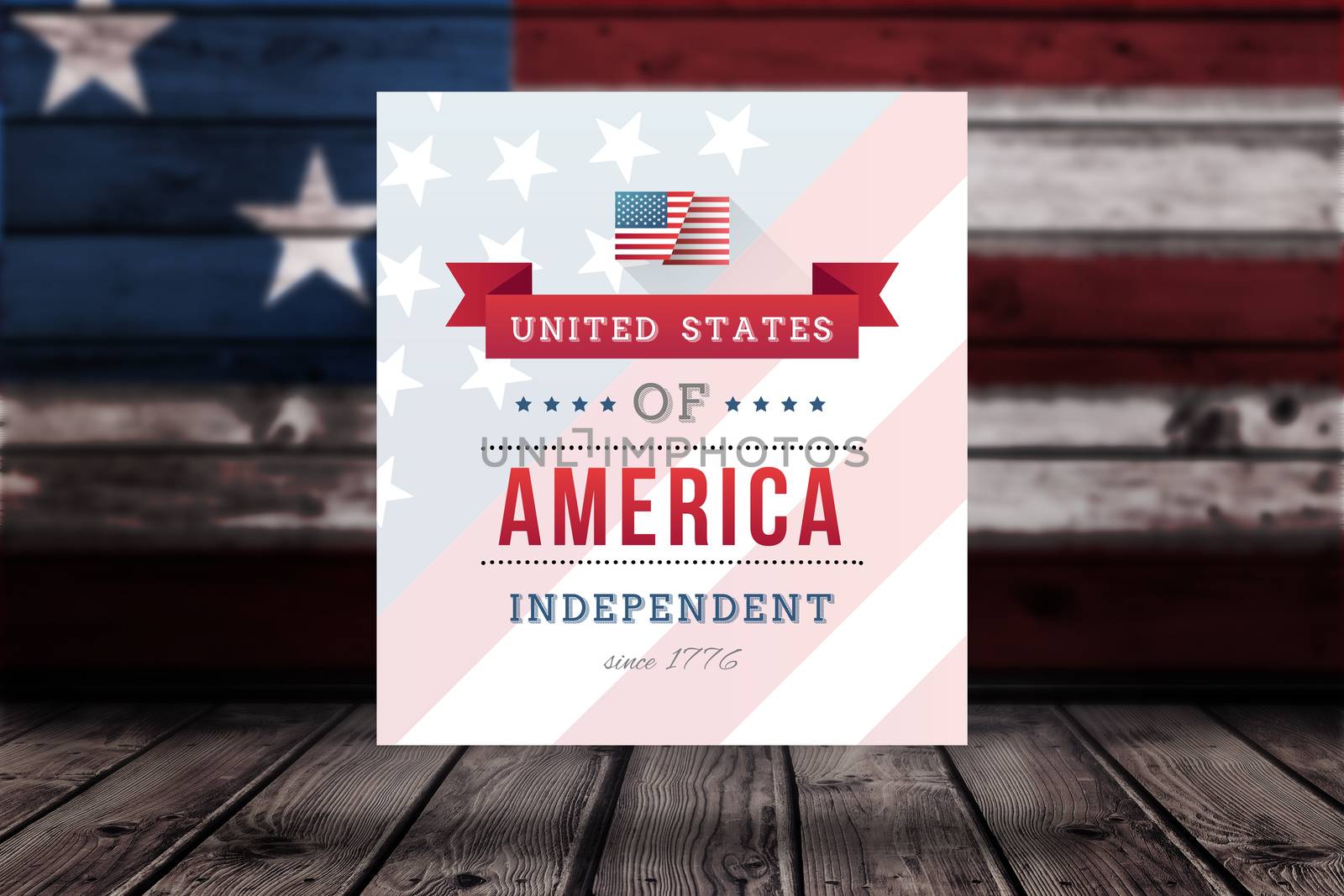 Composite image of independence day graphic by Wavebreakmedia