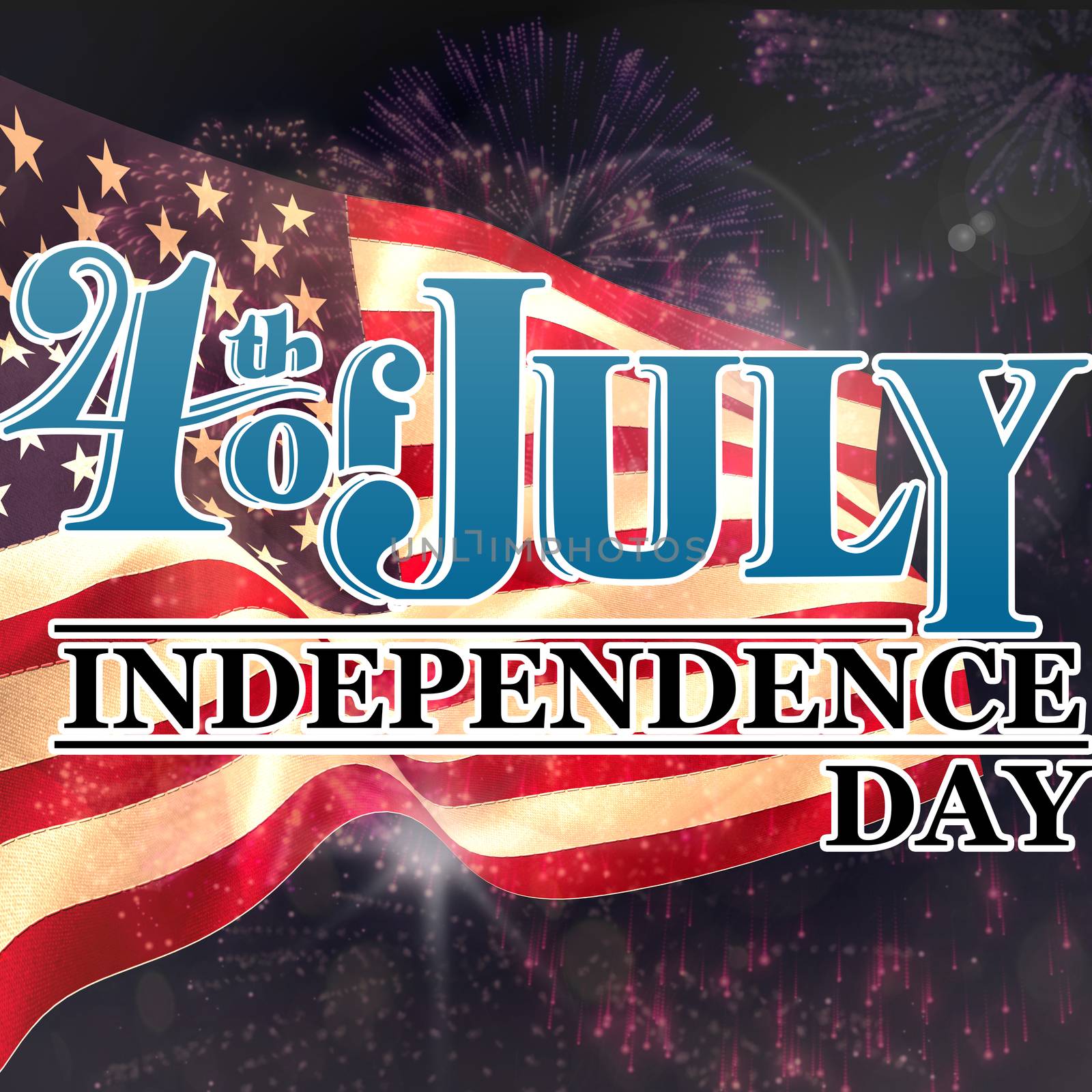 Composite image of independence day graphic by Wavebreakmedia