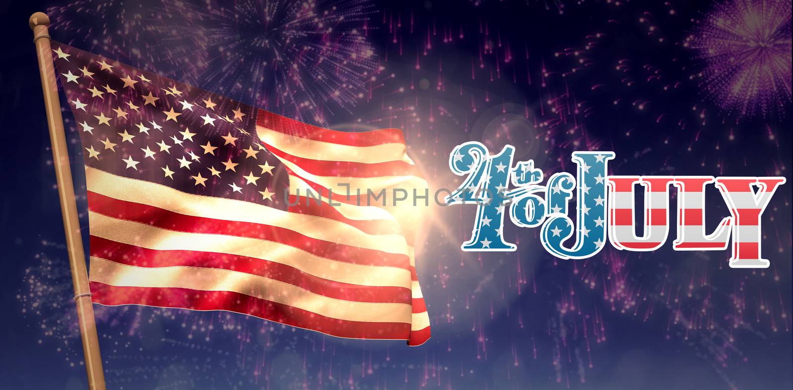 Composite image of independence day graphic by Wavebreakmedia