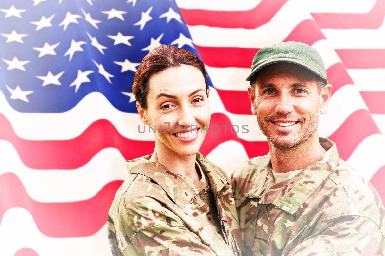 Composite image of army couple by Wavebreakmedia