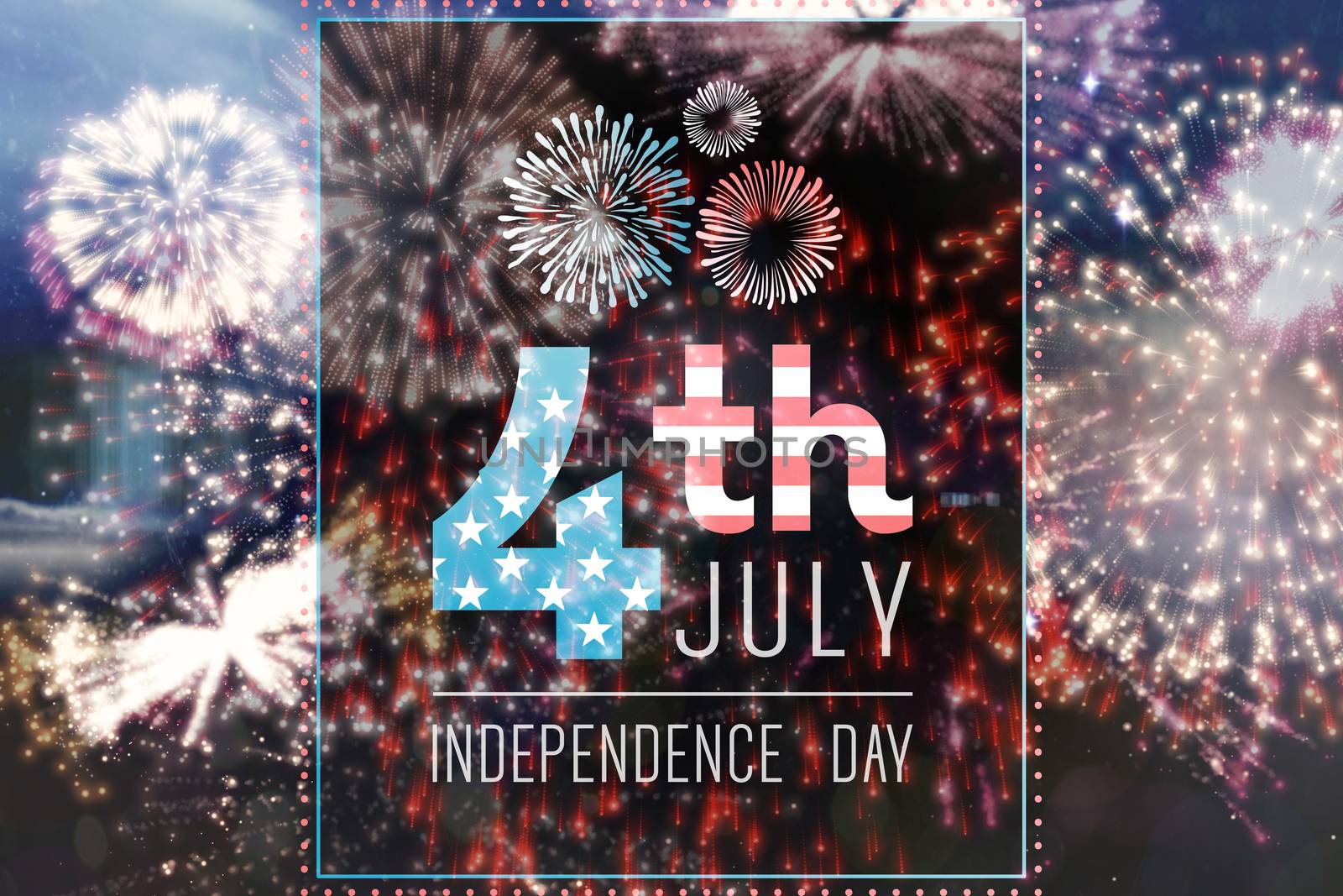 Composite image of independence day graphic by Wavebreakmedia