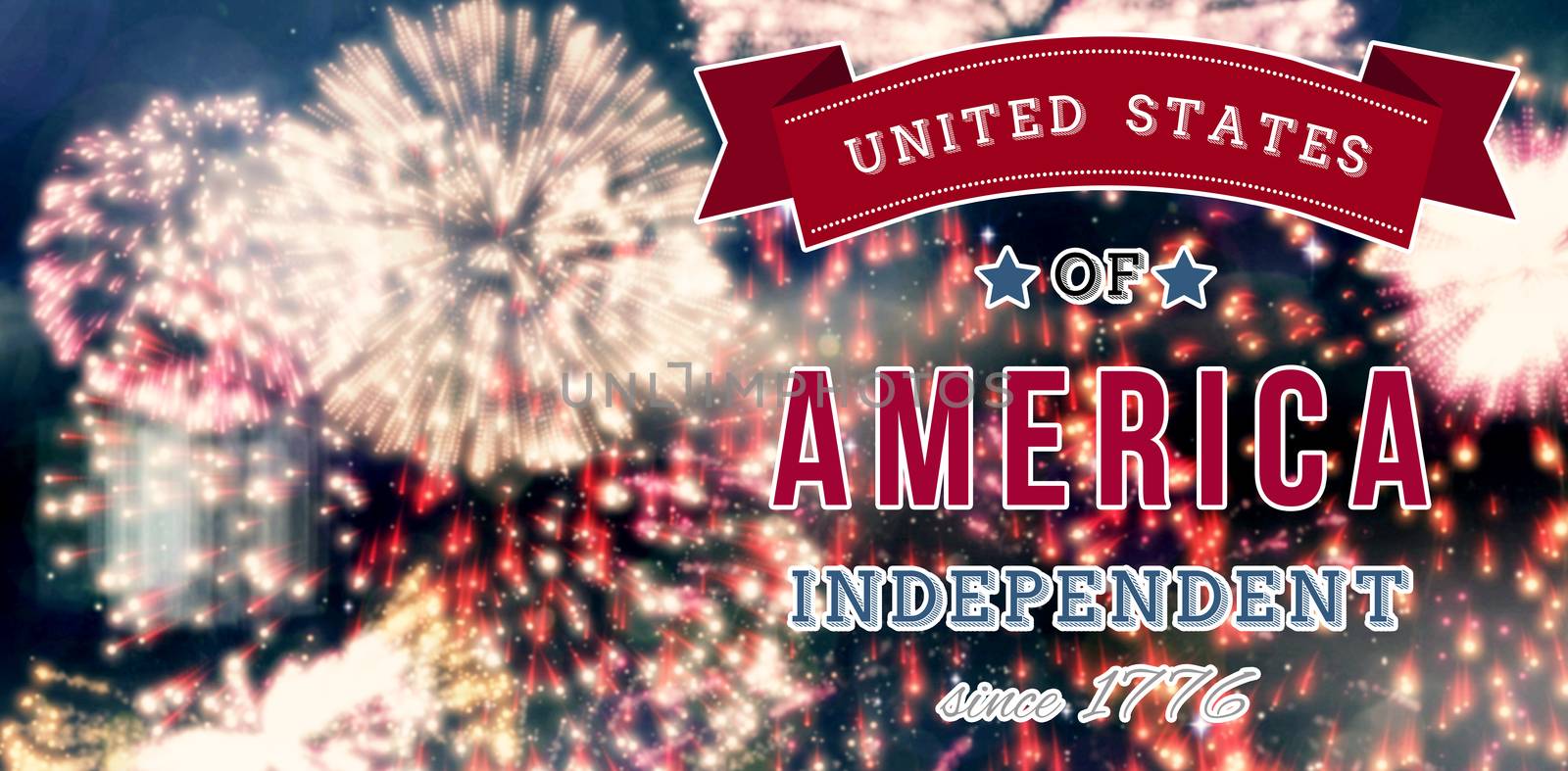 Composite image of independence day graphic by Wavebreakmedia