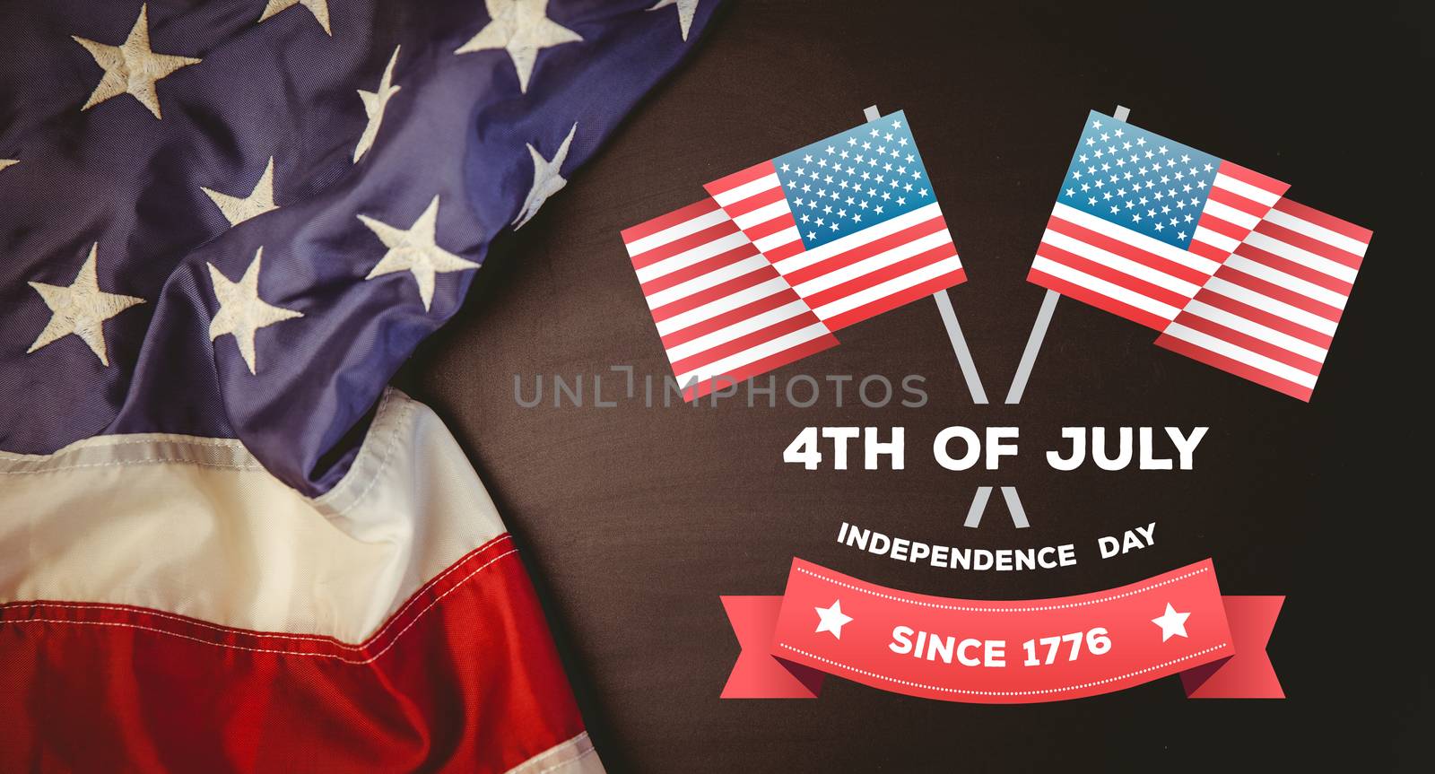 Composite image of independence day graphic by Wavebreakmedia