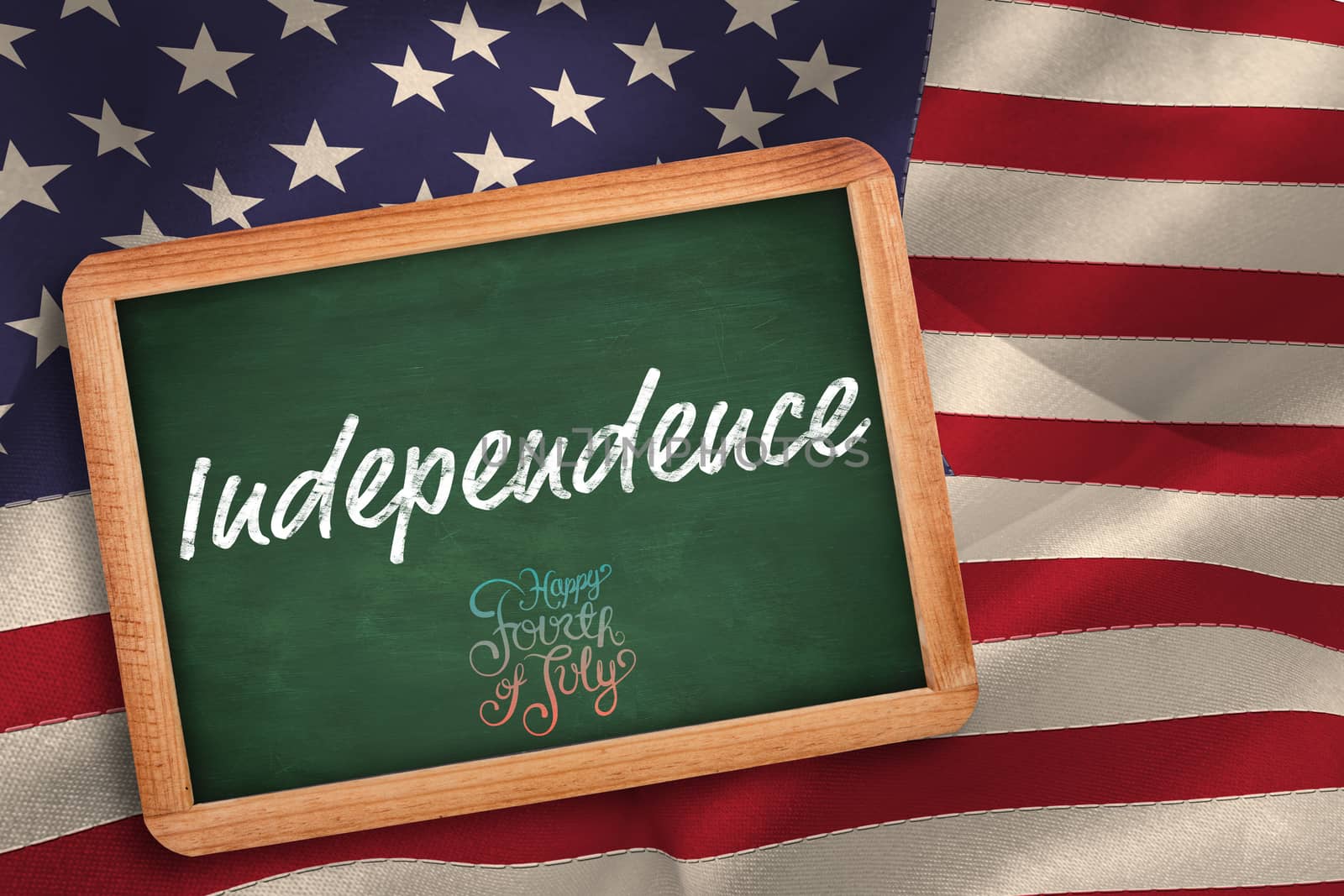 Composite image of independence day graphic by Wavebreakmedia