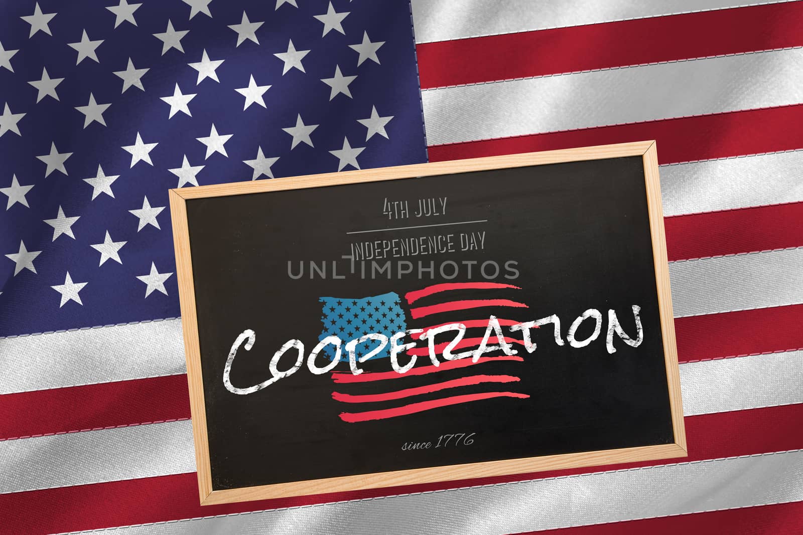 Composite image of independence day graphic by Wavebreakmedia