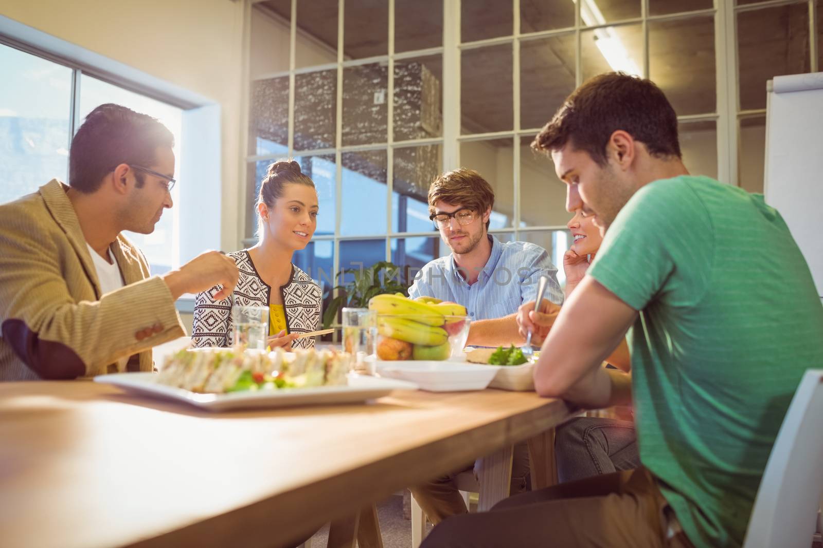 Business people having lunch by Wavebreakmedia