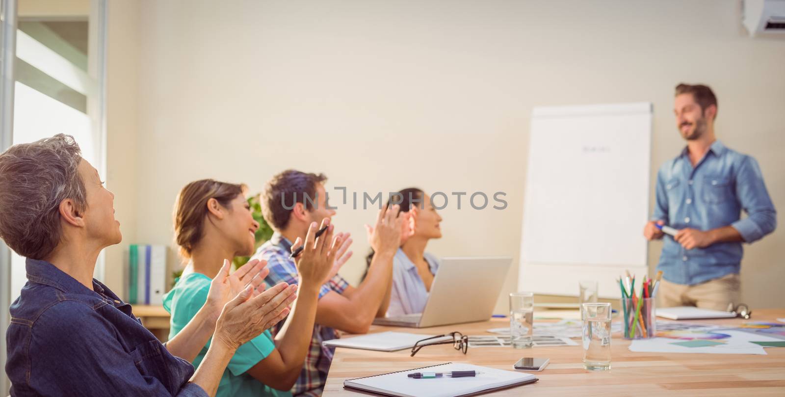 Young creative team having a meeting by Wavebreakmedia