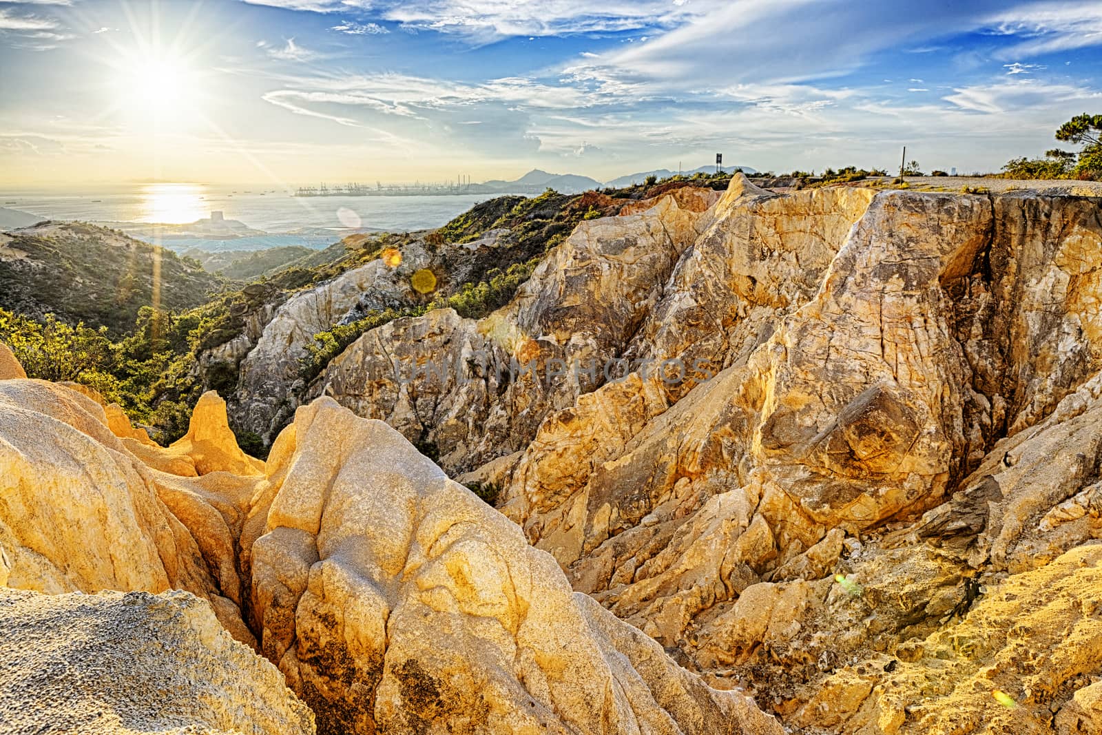 Grand Canyon in hong kong at sunset