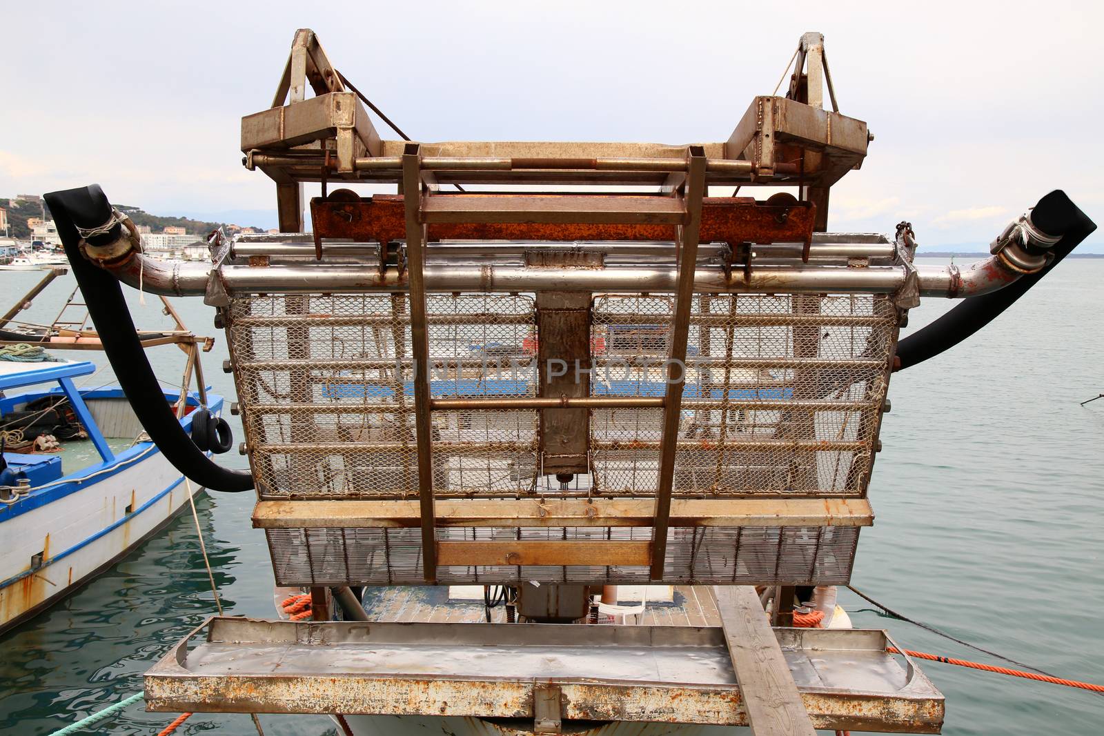  Local fishing boat, a catch of shellfish, especially oysters and whelks