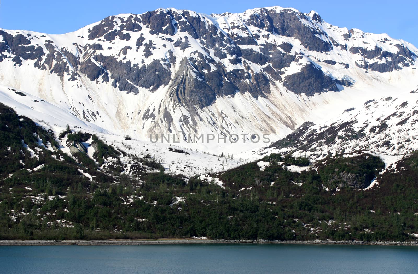 Mountain covered with snow