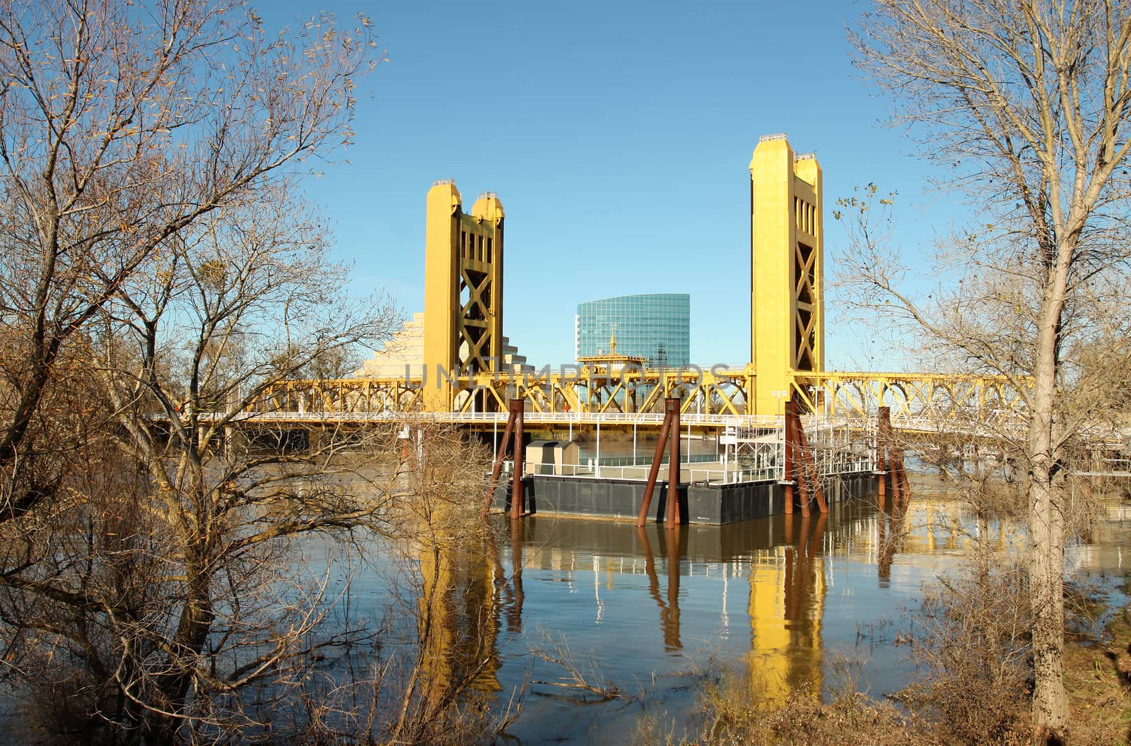 Old Sacramento famous tower bridge