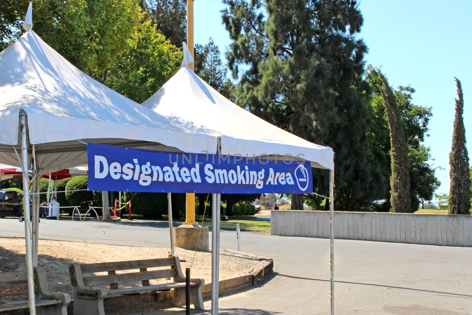 Designated smoking area