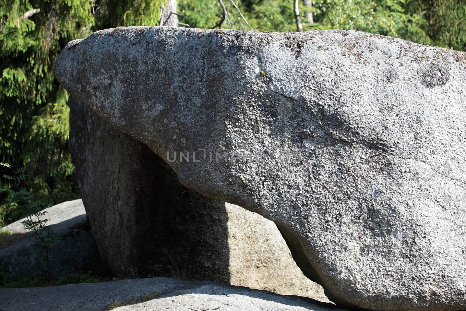 Large granitic rocks in the Fichtel Mountains in Southern Germany.