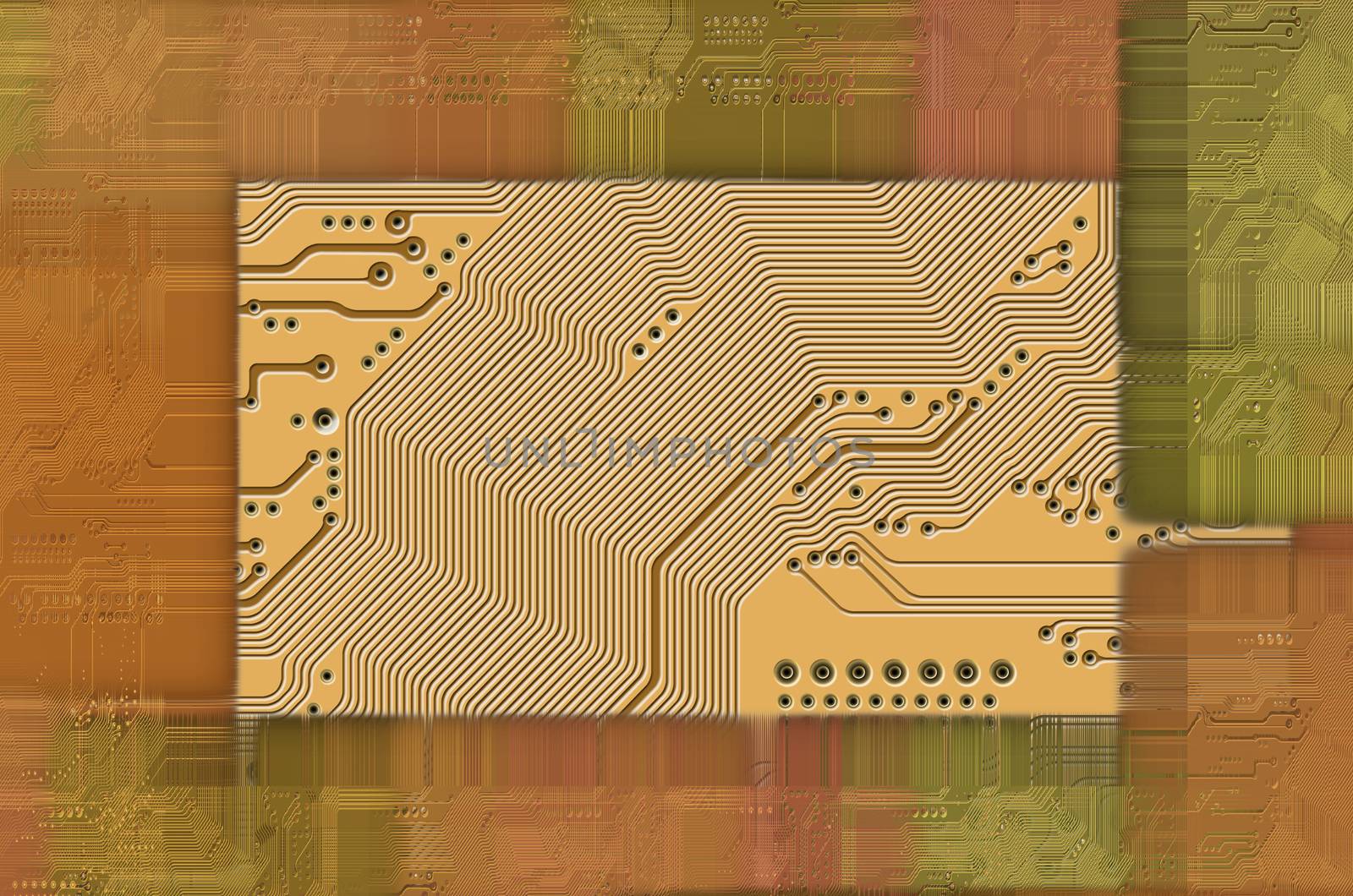 Image of the printed circuit - motherboard - abstract technology background