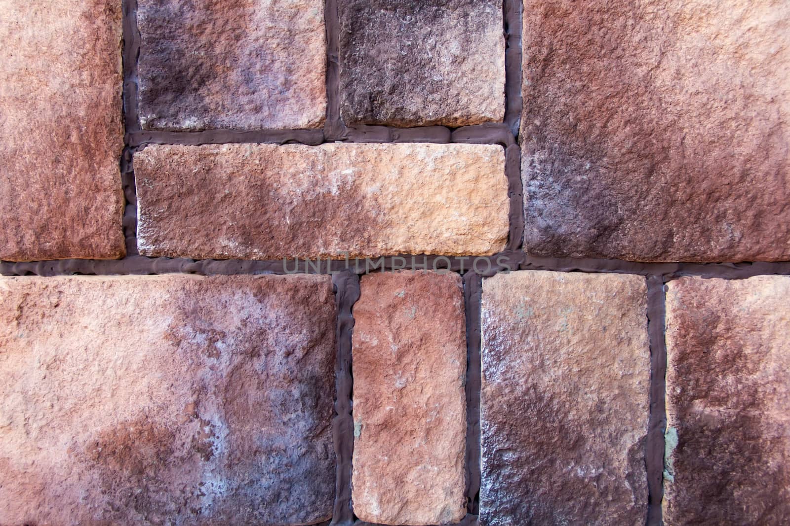 Photo of background dark pink brick texture
