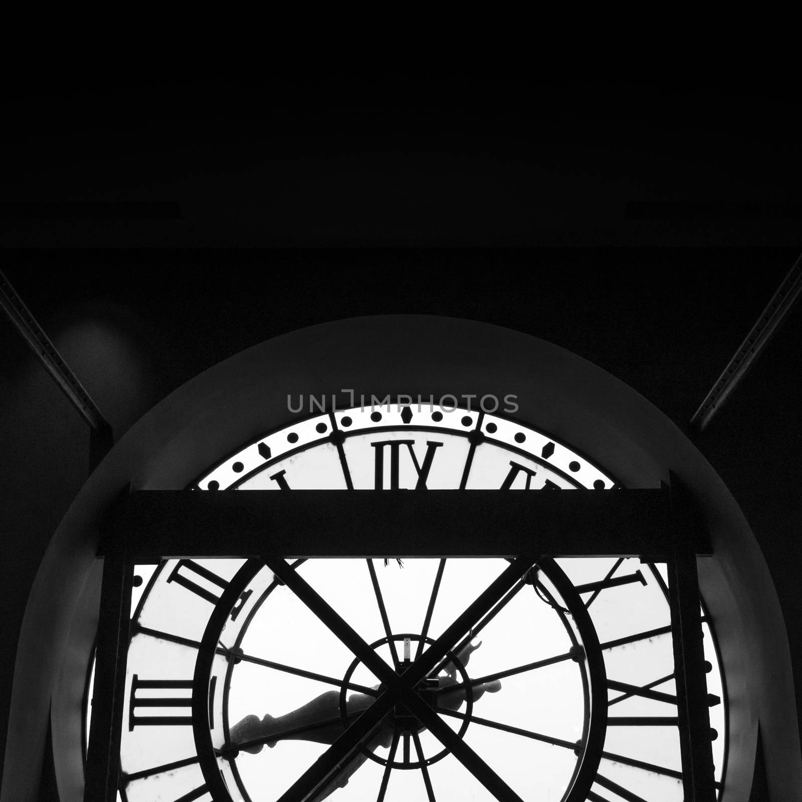 Orsay Museum (Musee d'Orsay) clock in Paris, France