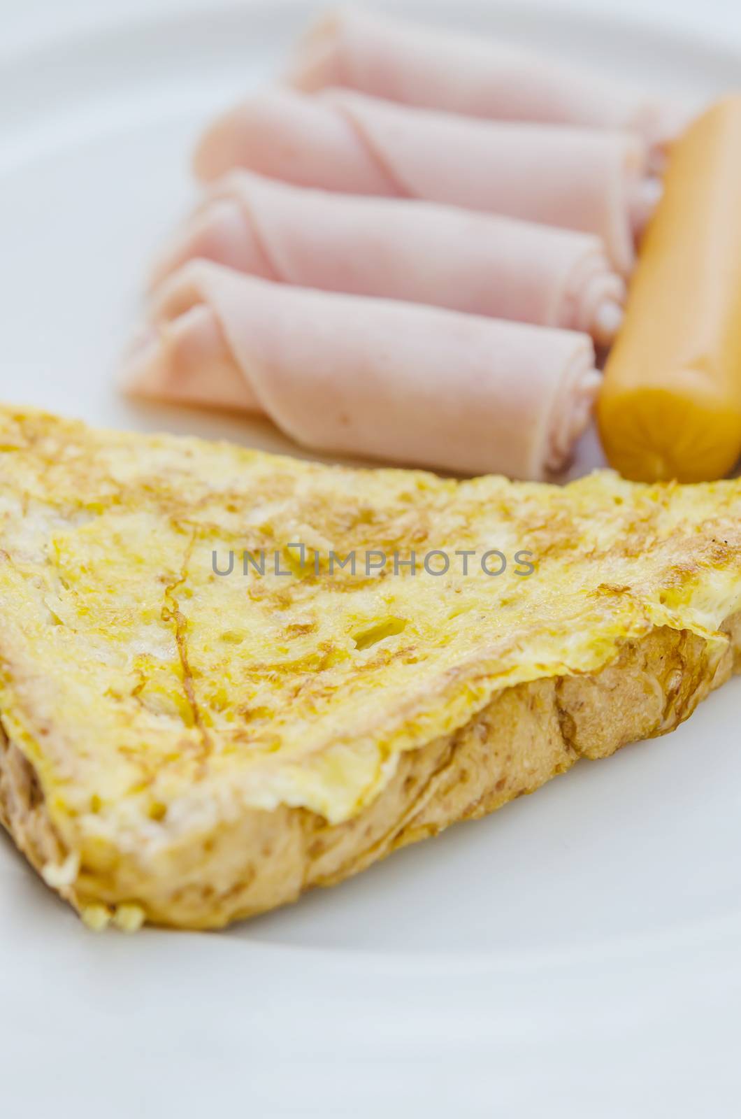 Big set of american breakfast, cuisine