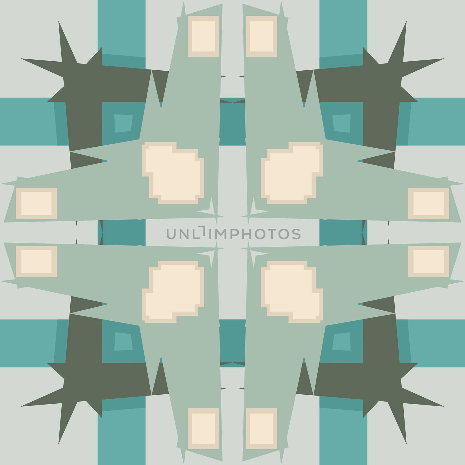 Abstract Pointy Wallpaper Pattern by TheBlackRhino
