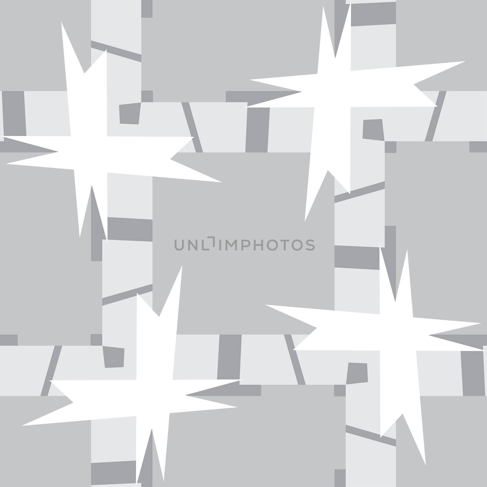 Abstract gray rectangular shapes and lines in seamless pattern