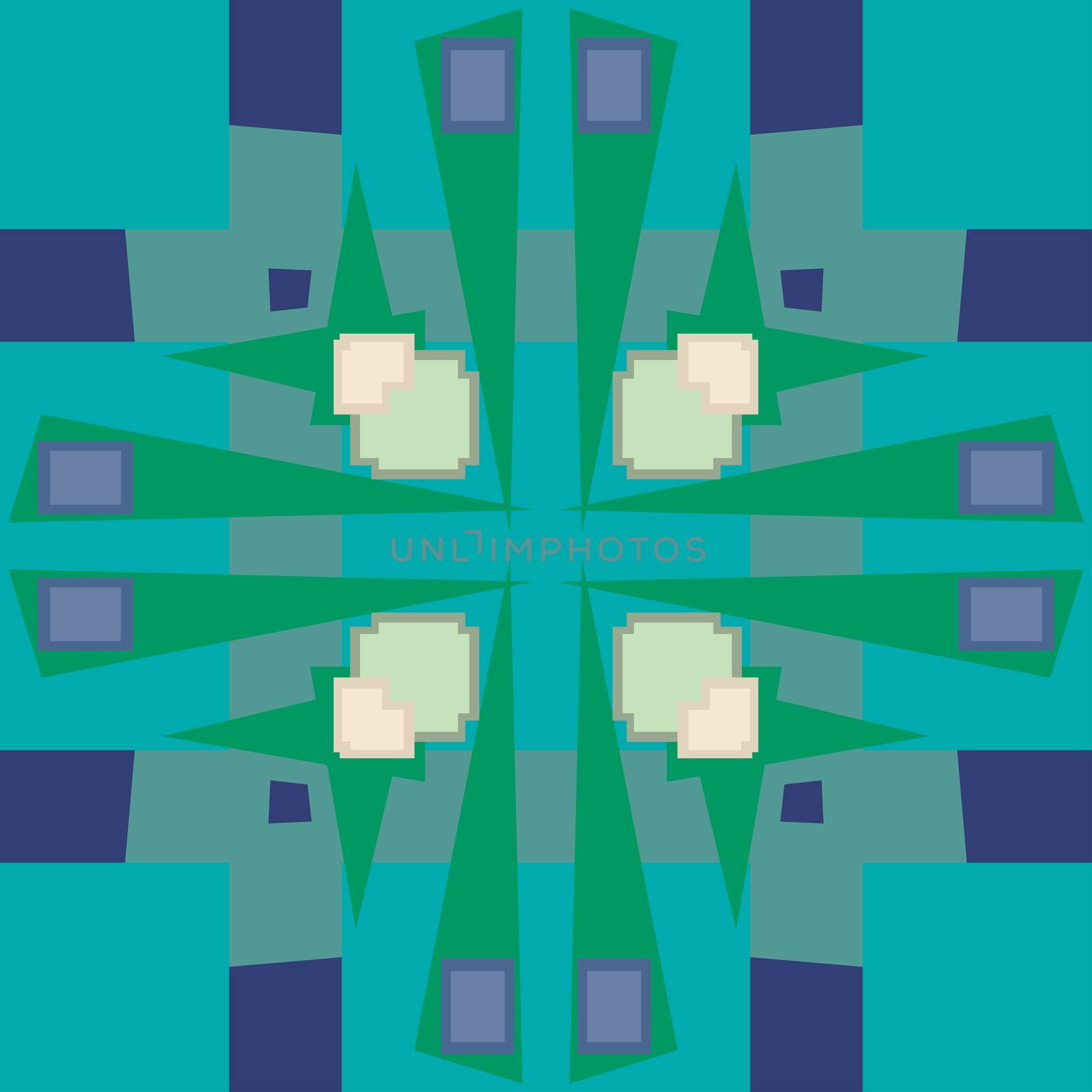 Abstract Blue Lattice Pattern by TheBlackRhino