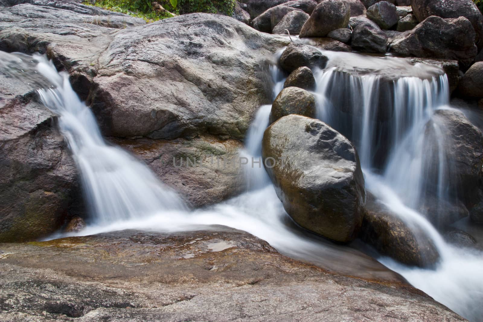 Deep forest Waterfall, Beautiful nature in Thailand