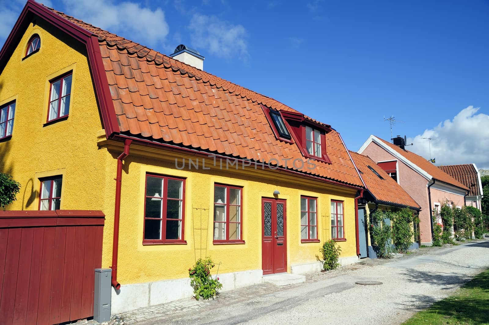 Swedish housing, Visby in Gotland.