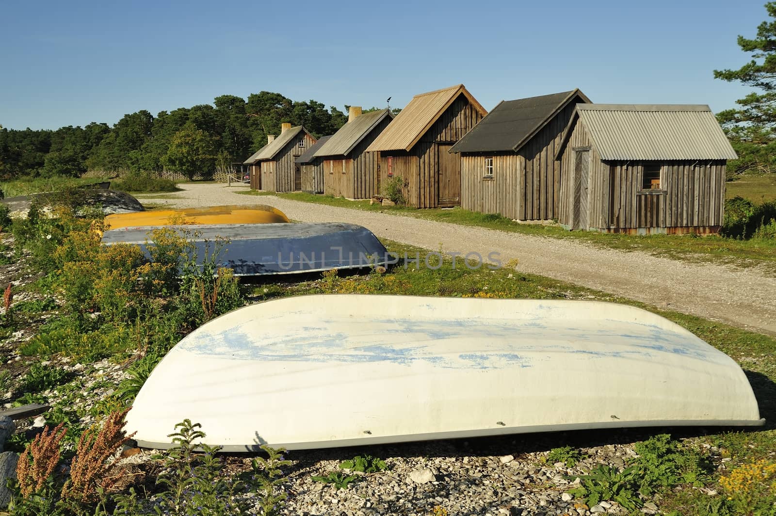 Fishing village, Gotland, Sweden.