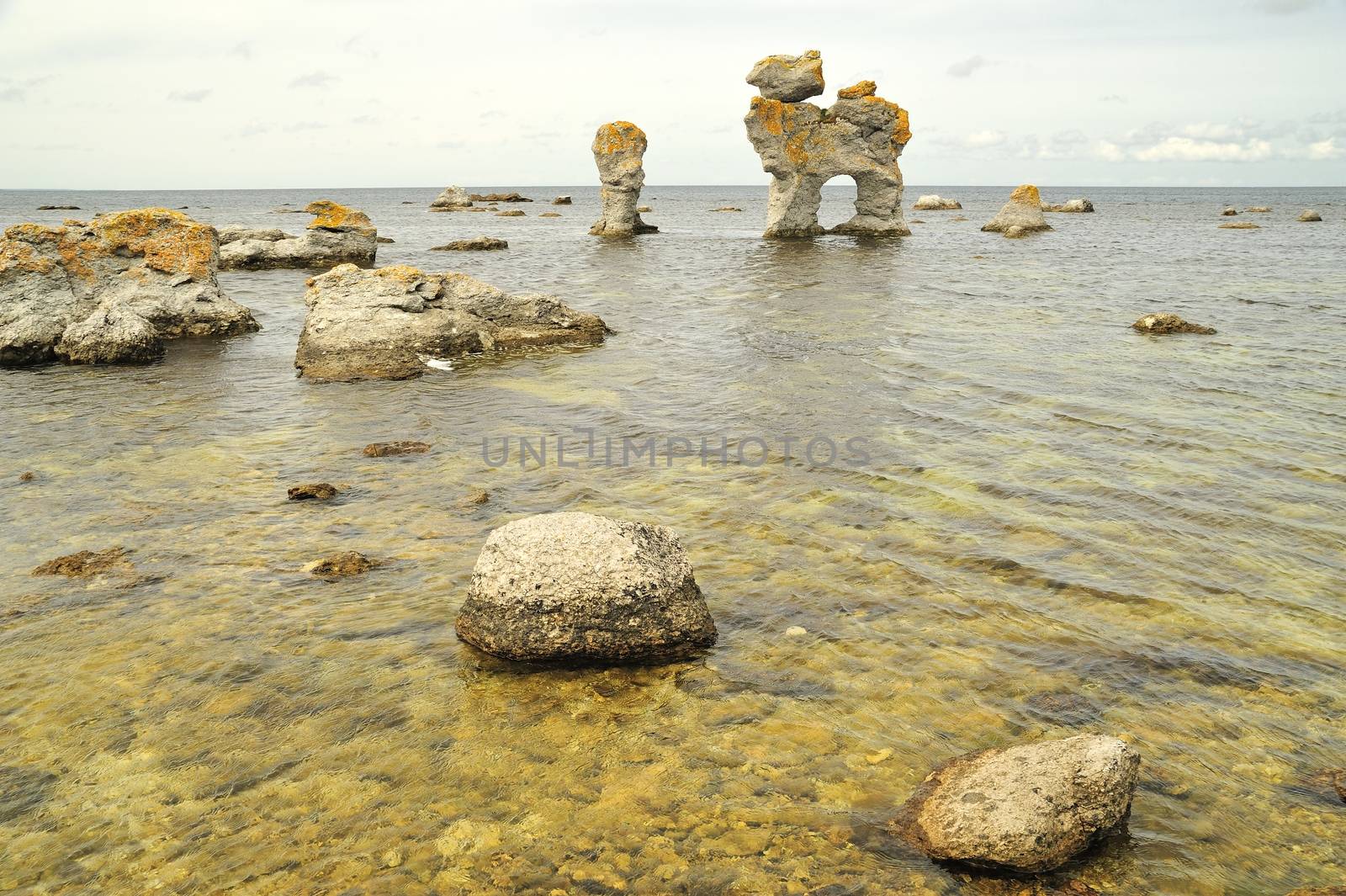 Limestone Formations on Gotland by a40757