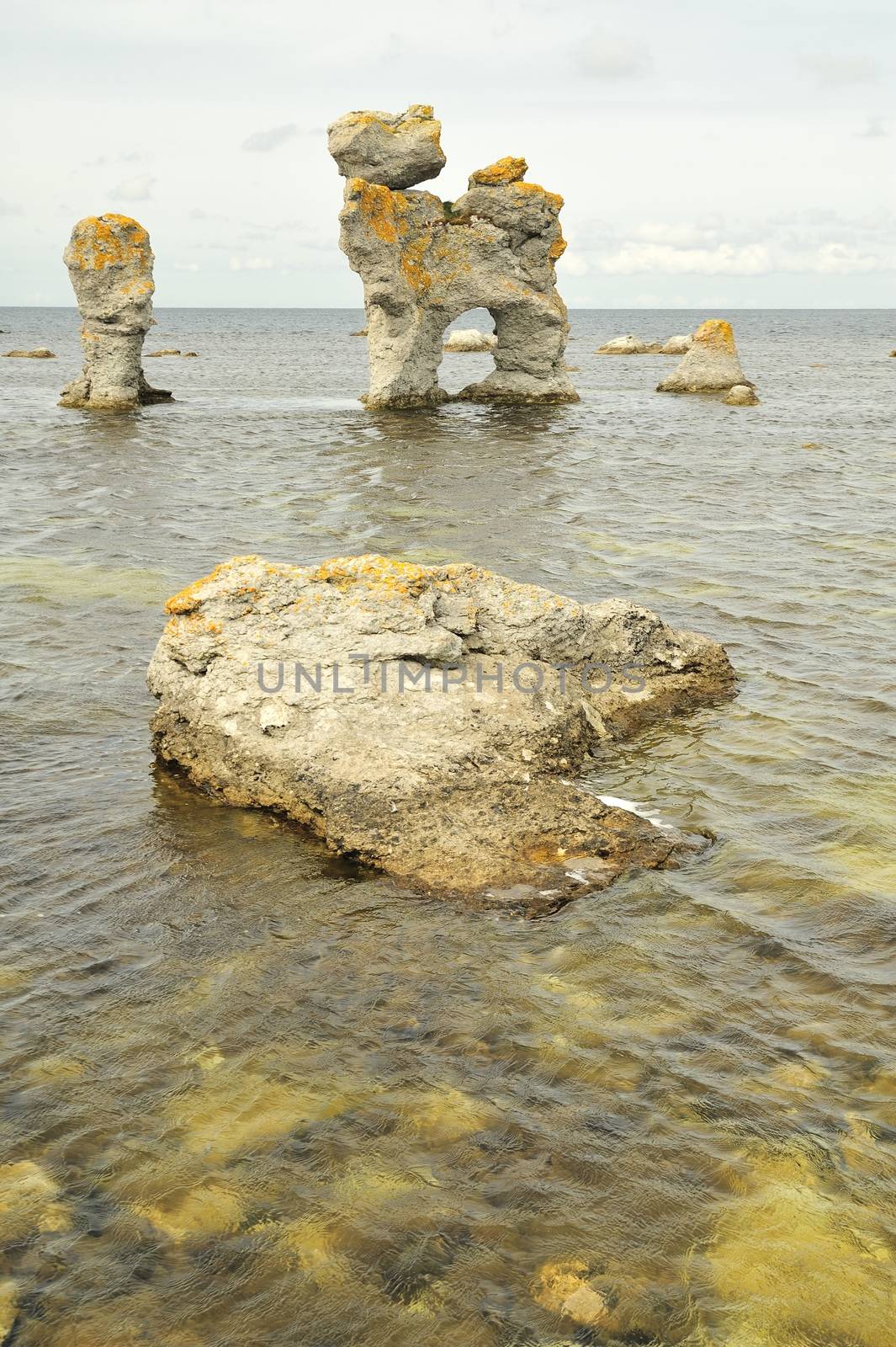 Limestone Formations on Gotland by a40757