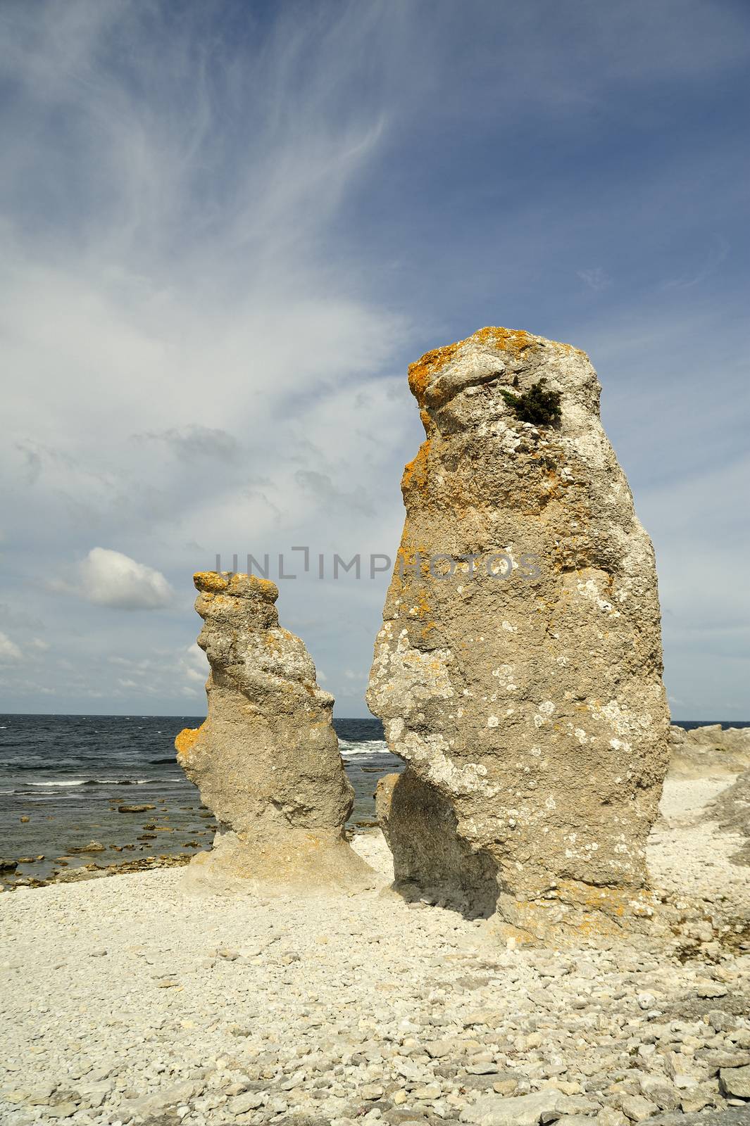 Limestone Formations on Gotland by a40757