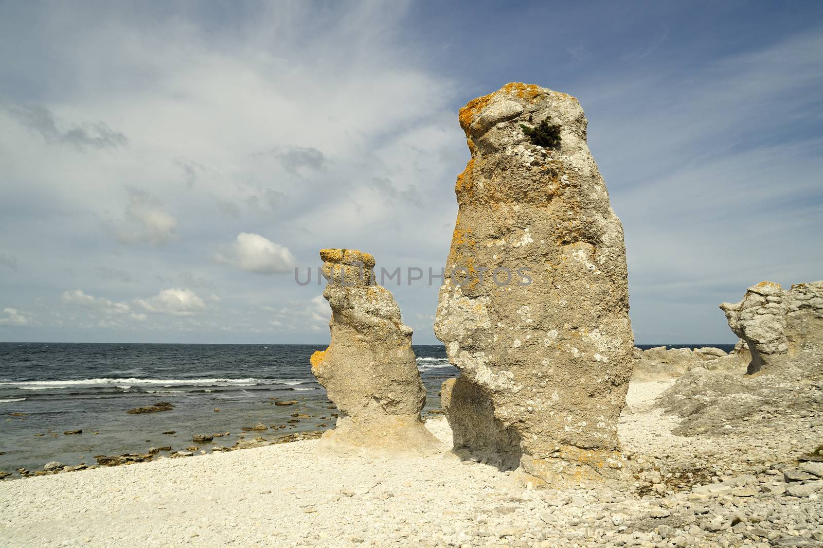 Limestone Formations on Gotland by a40757