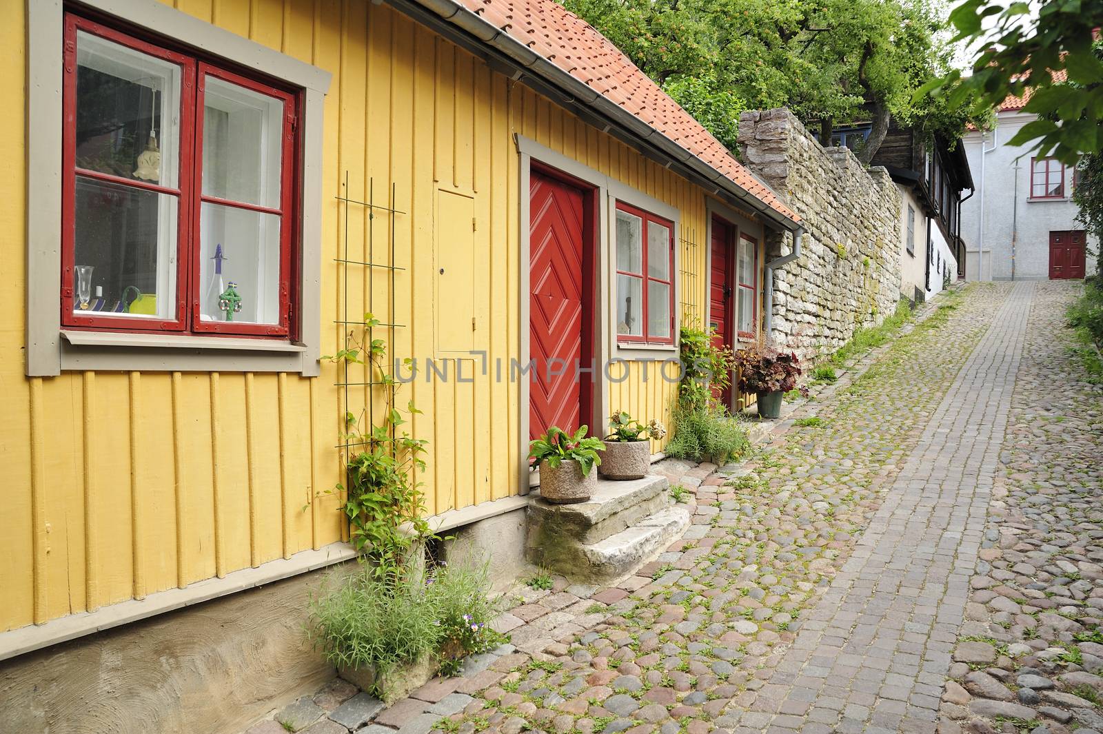 Swedish housing, Visby in Gotland.
