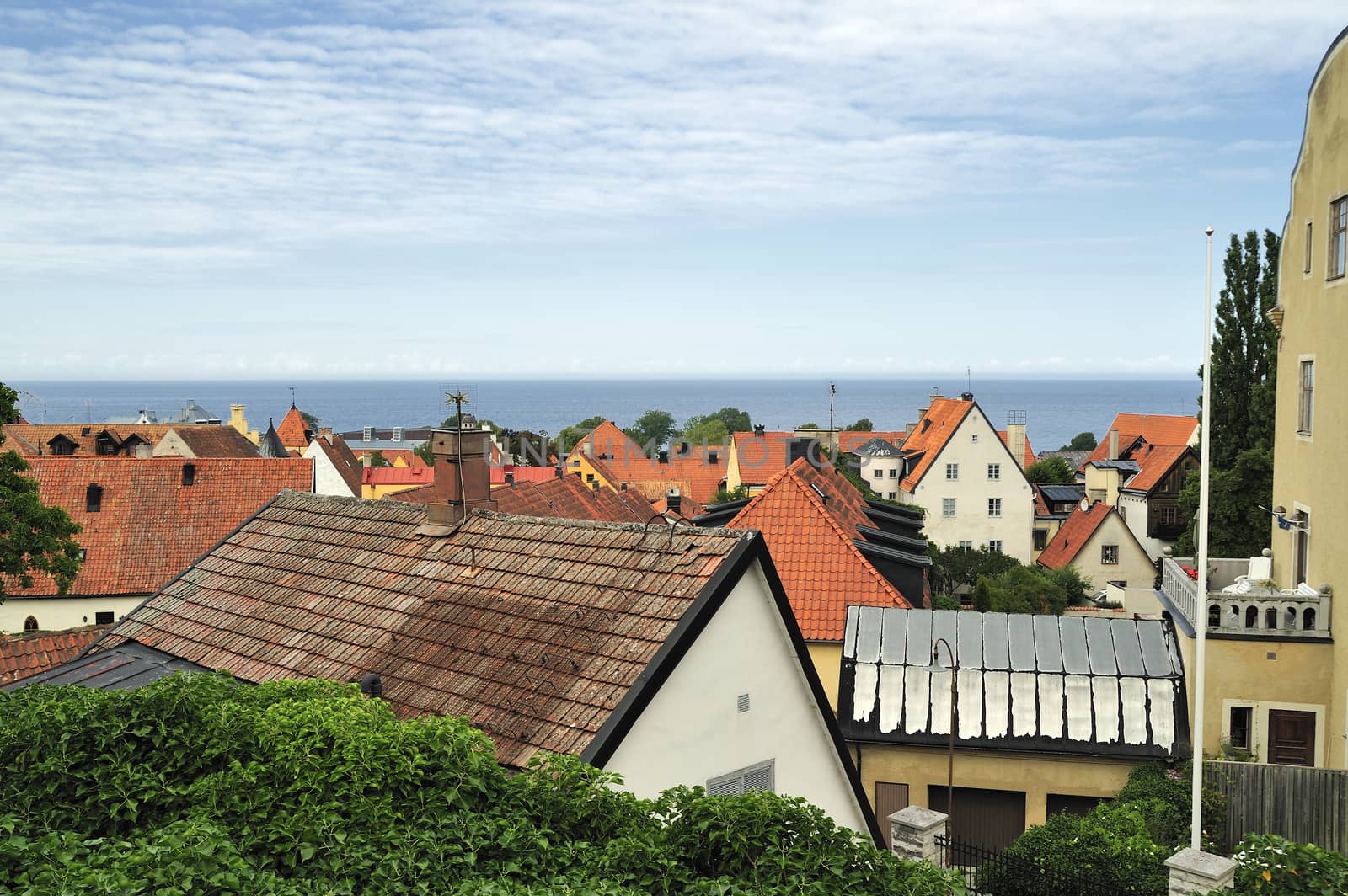 The medieval city Visby in Sweden