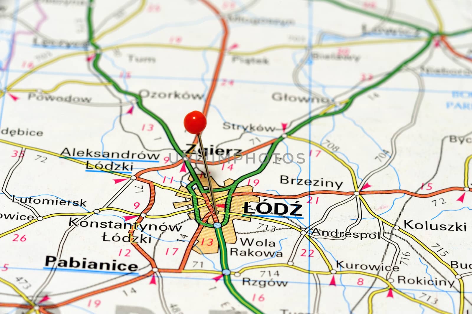 Łódź Map by a40757