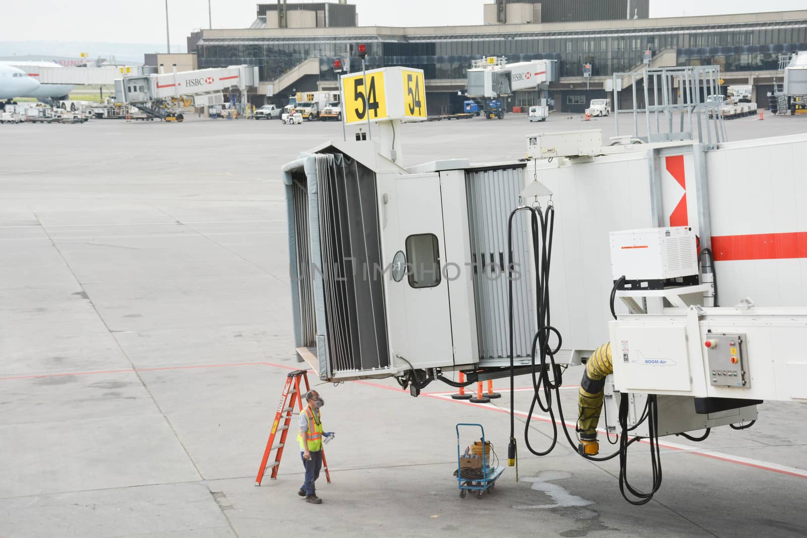 Worker at Passenger Ramp