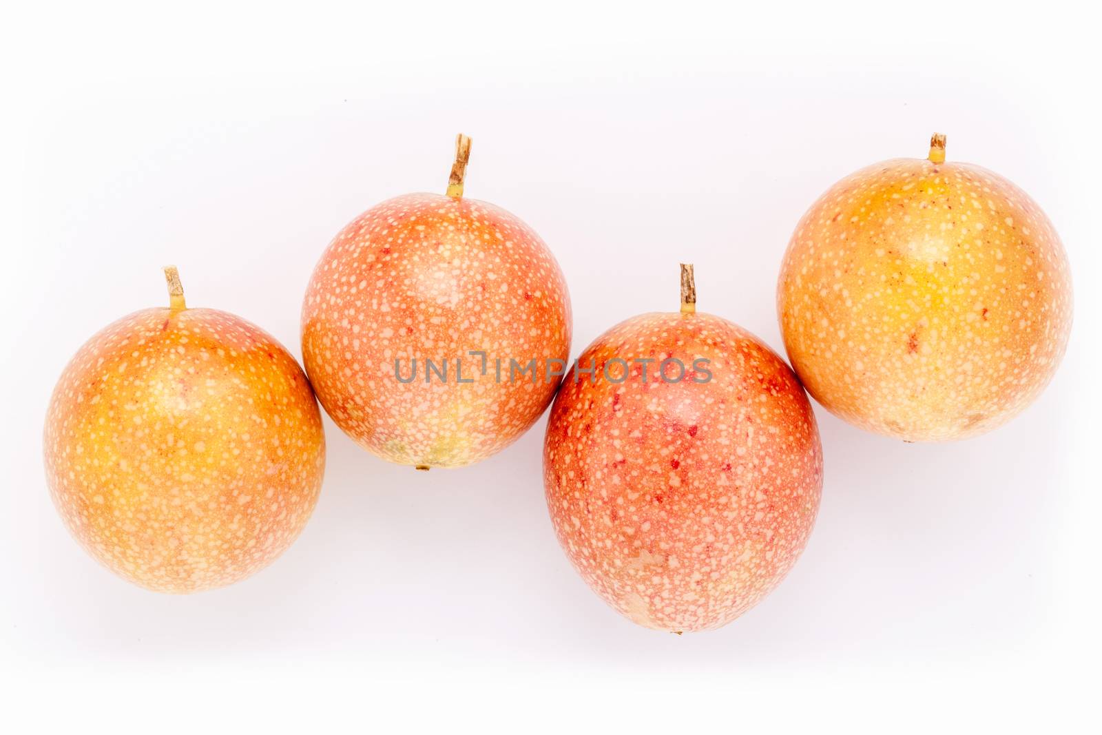 Fresh passion fruit healthy and refresh isolate on white background .