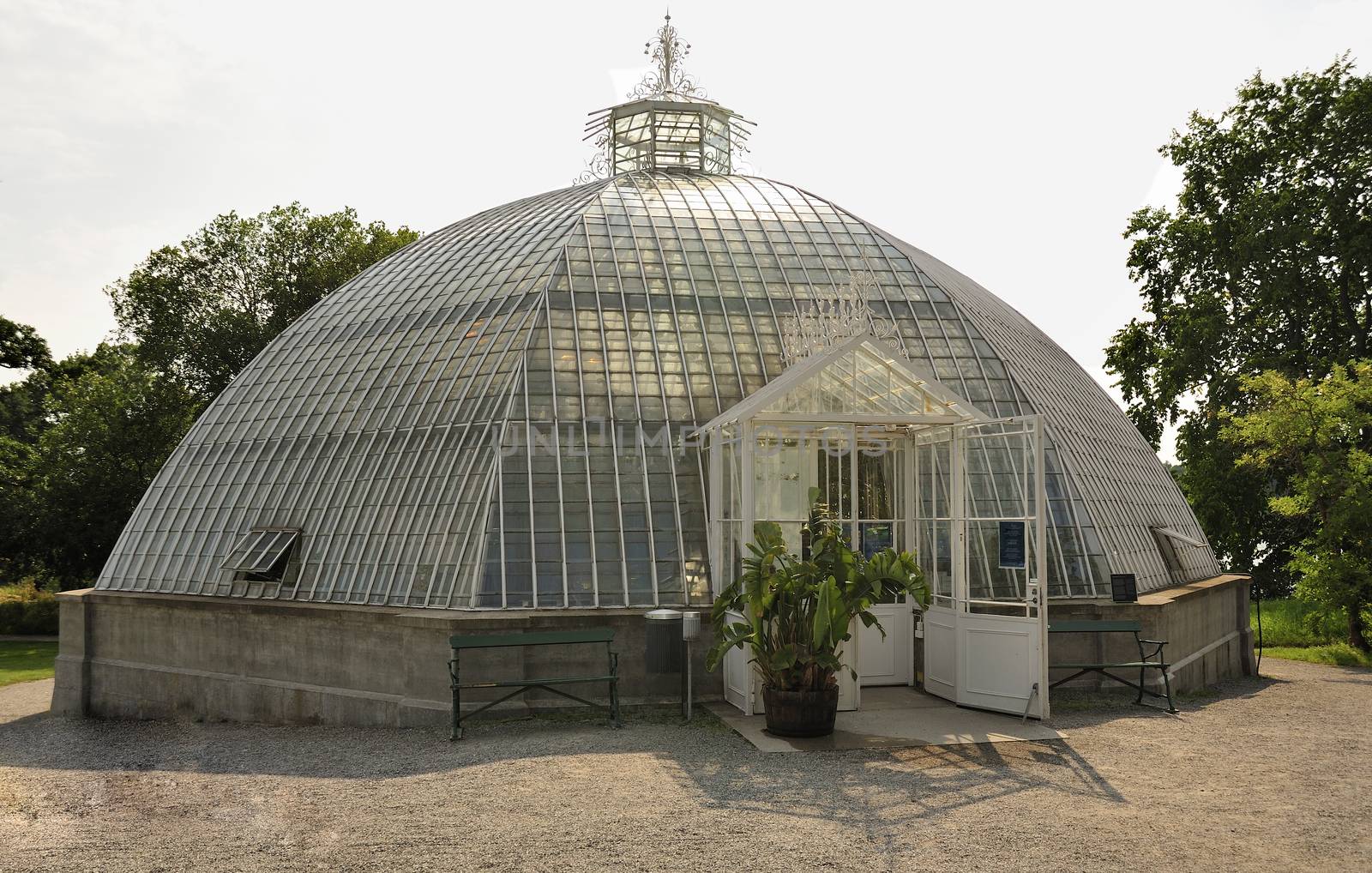 Old Greenhouse Dome in Bergianska garden in Stockholm.