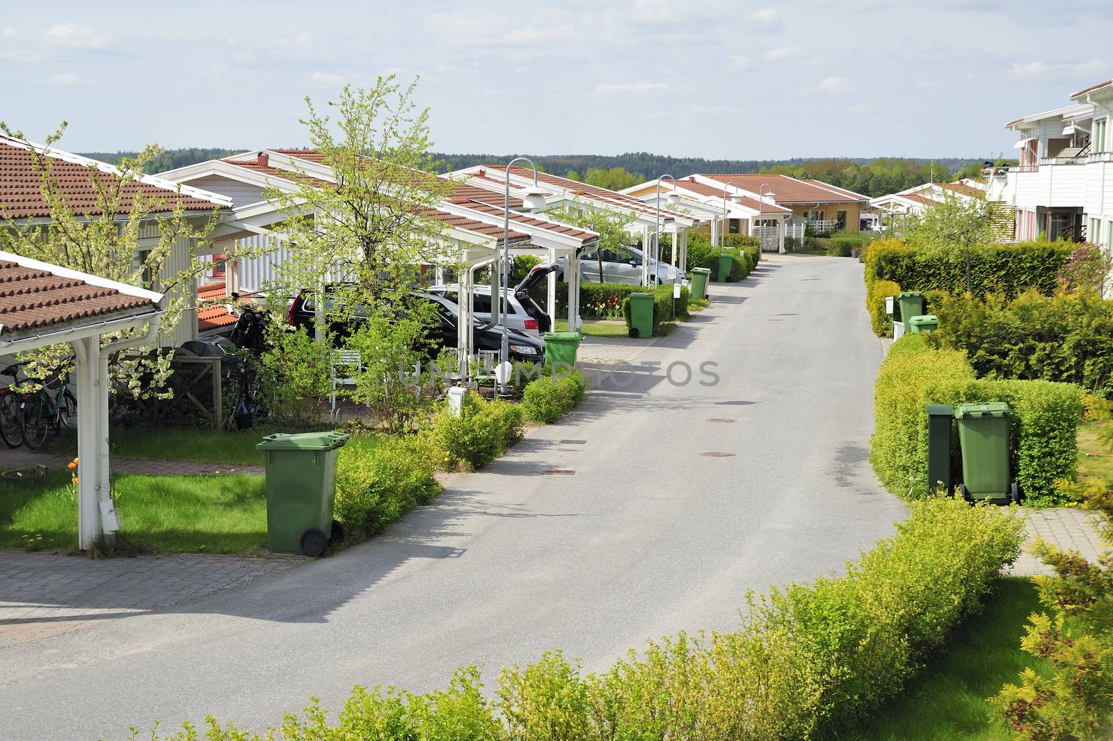 Houses in a row, Ekerö - Sweden
