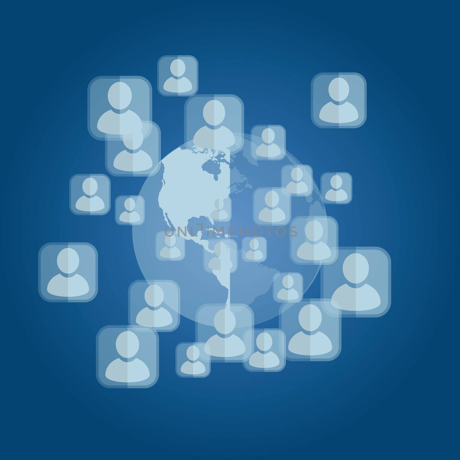 Social Network Concept: vector illustration