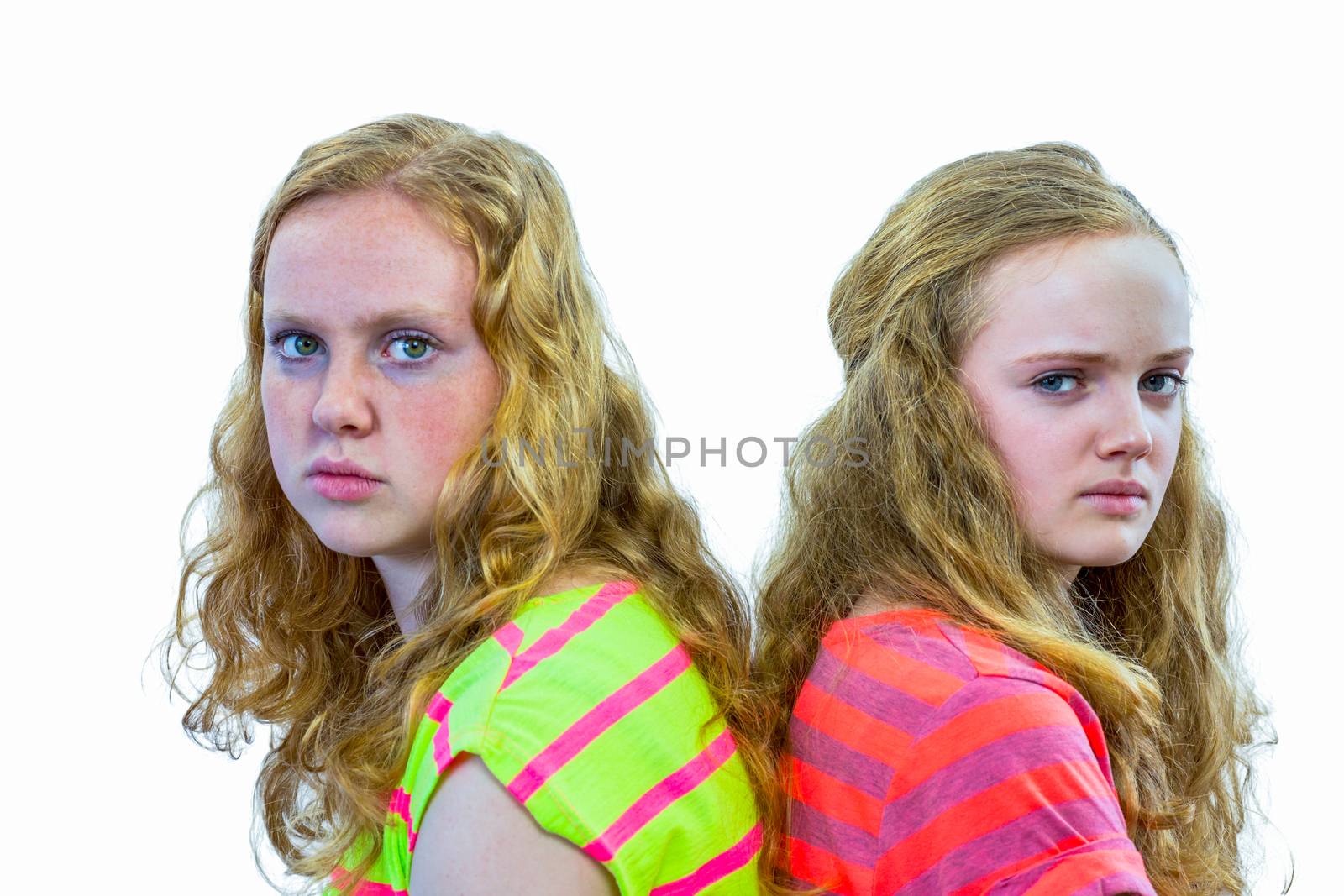 Two angry caucasian teenage girls by BenSchonewille