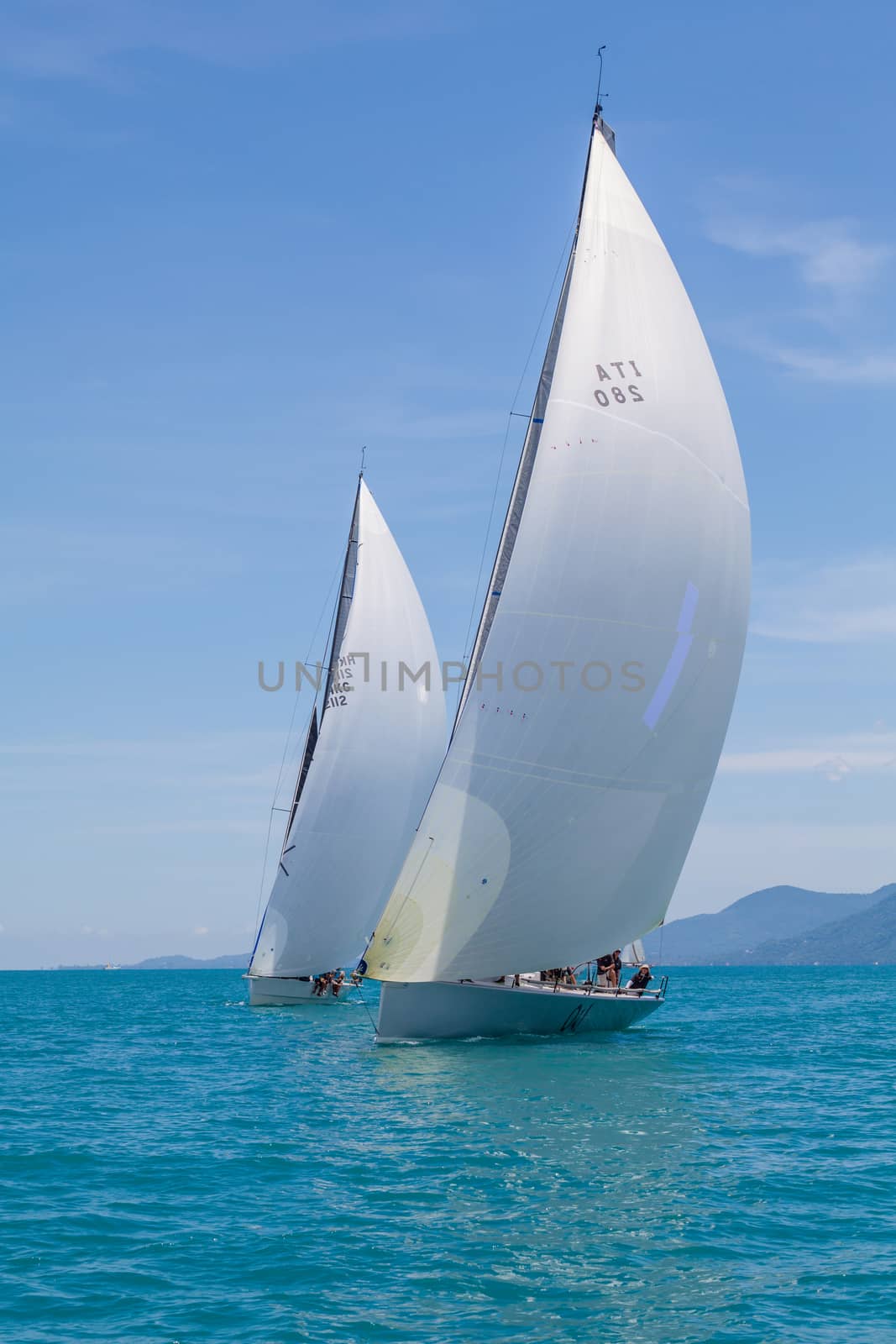 SAMUI REGATTA 2015, THAILAND - MAY 30 : Event at Chaweng beach , by kerdkanno