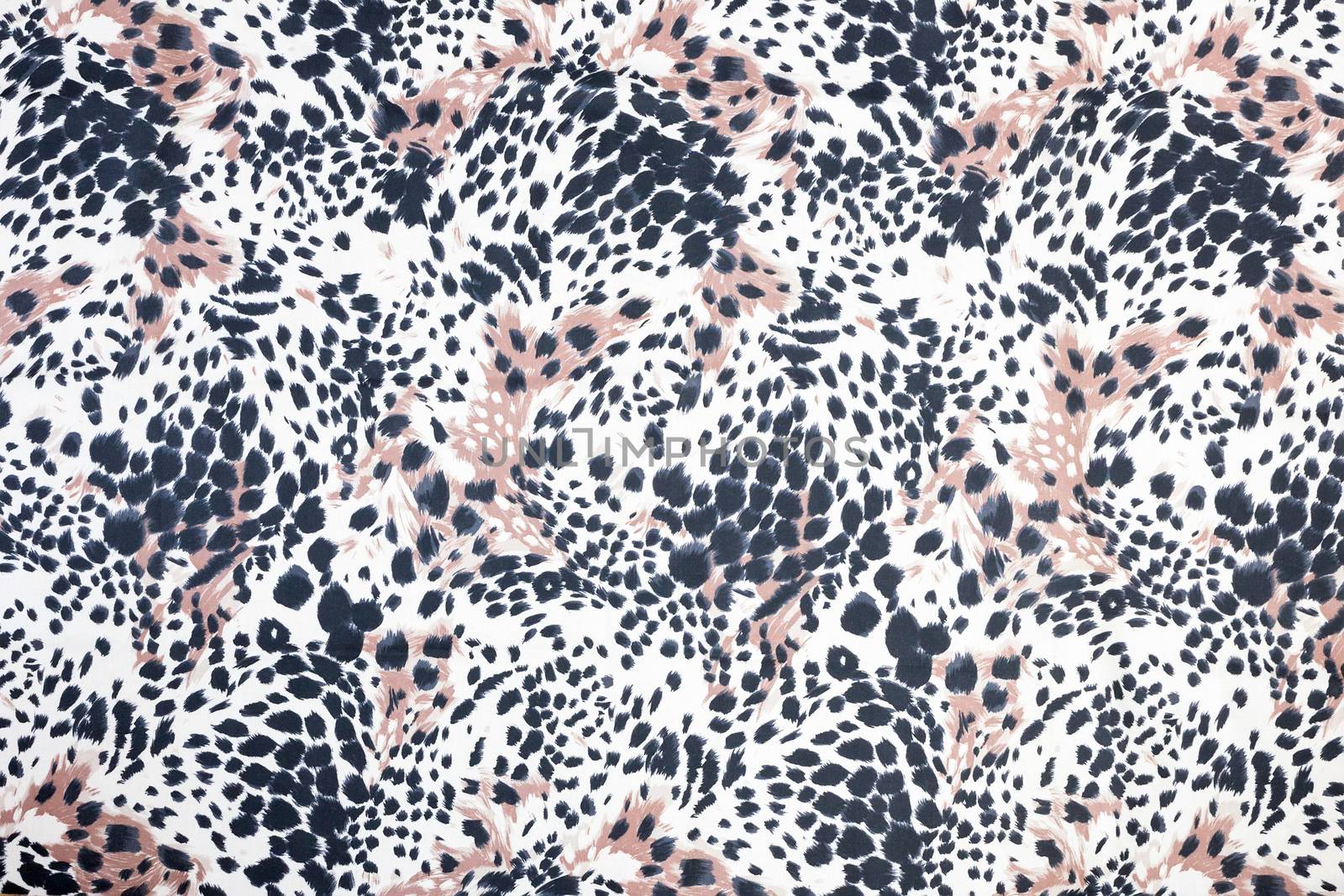 Background or backdrop of black spotted animal fur print