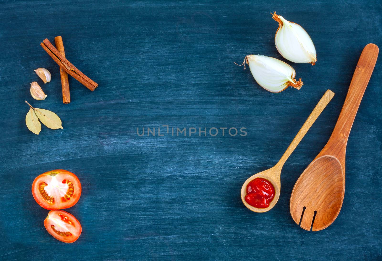 Food background for menu design and advertising campaign. by kerdkanno