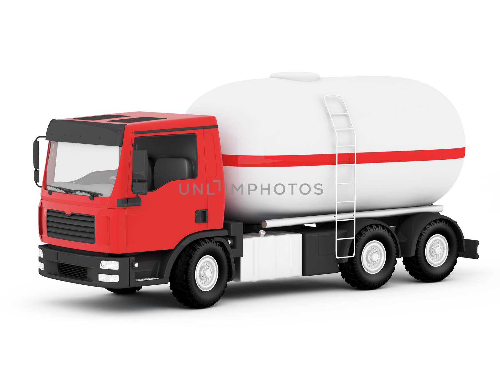 Lpg Tank Truck - 3D Render