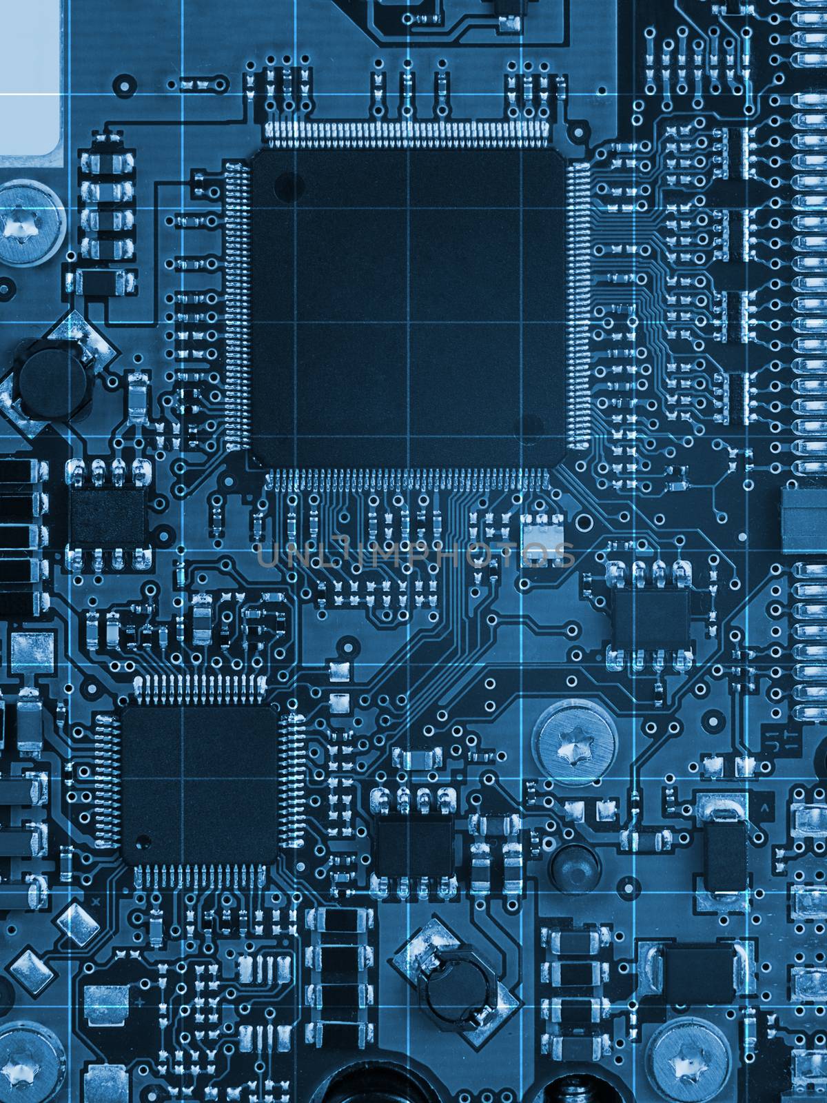 Blue motherboard by cherezoff