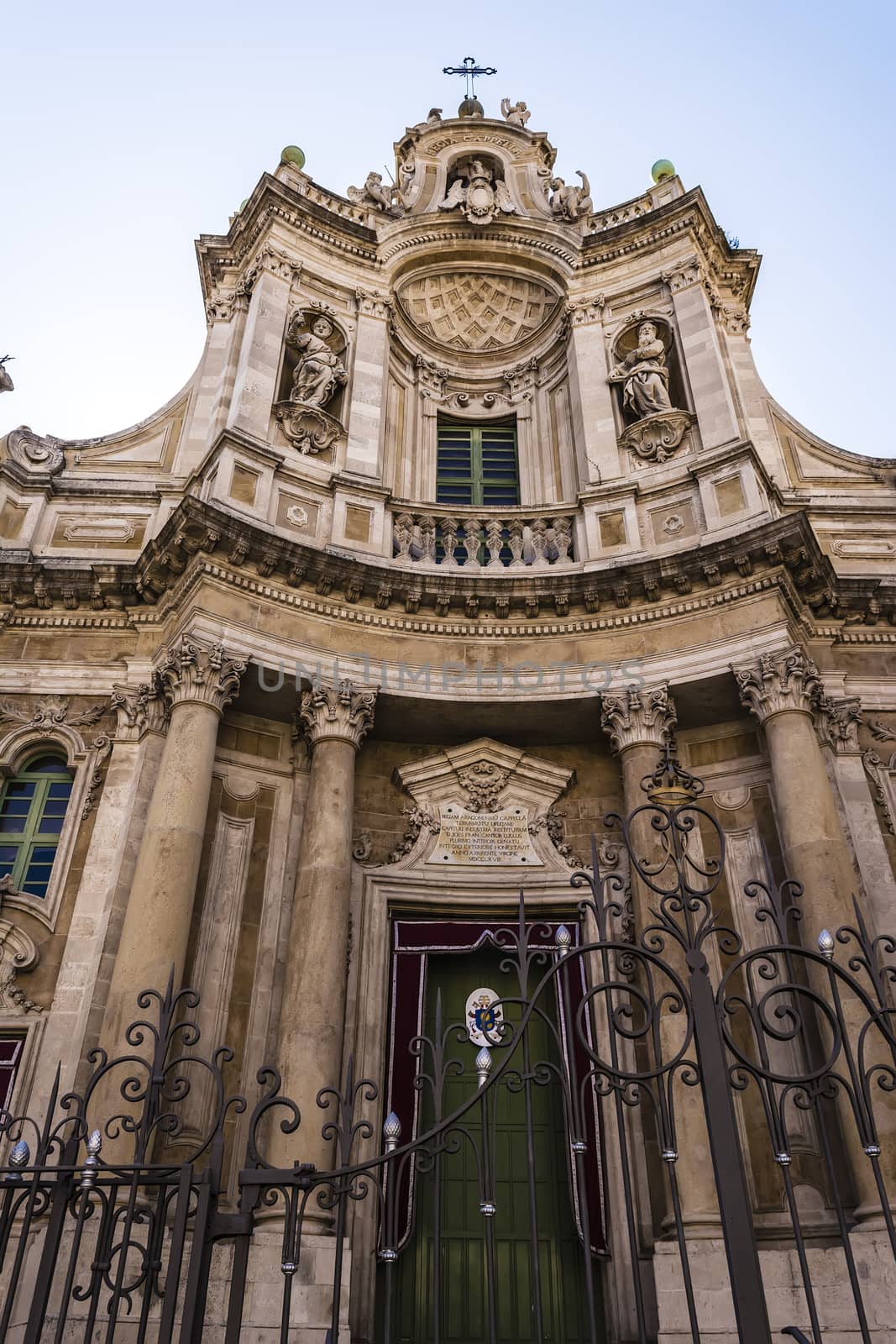 Basilica della Collegiata on via Entnea, Catania, Sicily, Italy