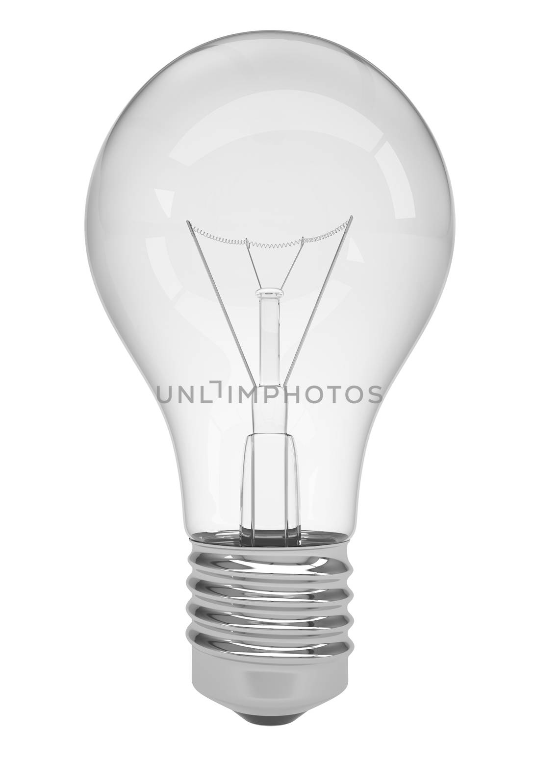 Lightbulb. Isolated render on a white background