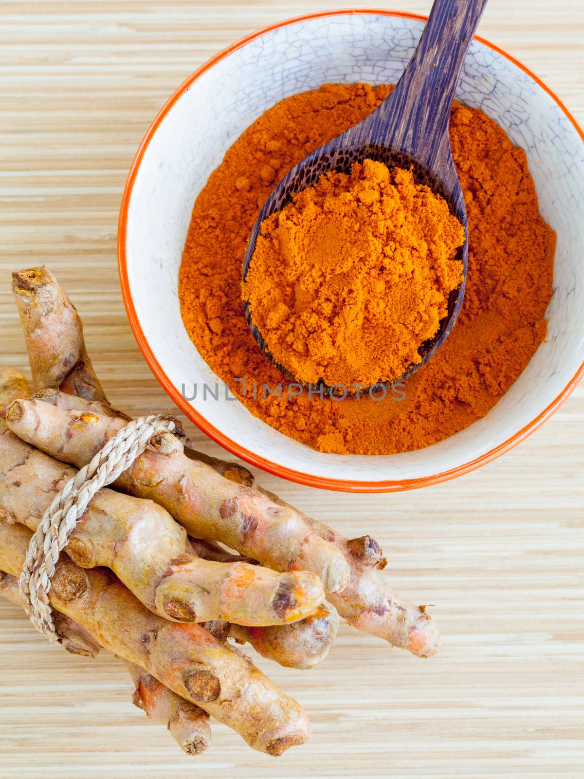  Natural Spa Ingredients . - Turmeric and honey  for skin care. by kerdkanno
